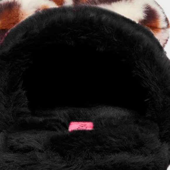 BETSEY JOHNSON ANIMAL PRINT HEART SLIPPERS NWT - Picture 3 of 6